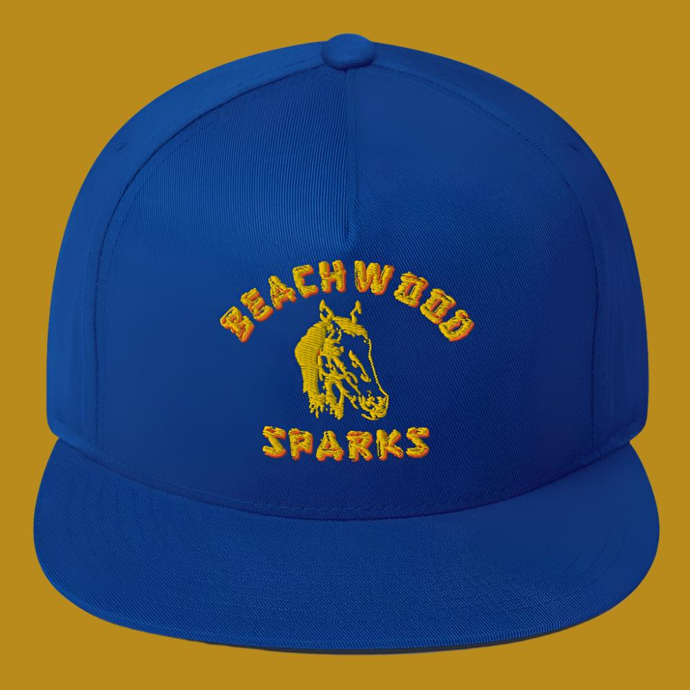 Flat Bill Cap BEACHWOOD SPARKS Horsey logo (7379501514834)